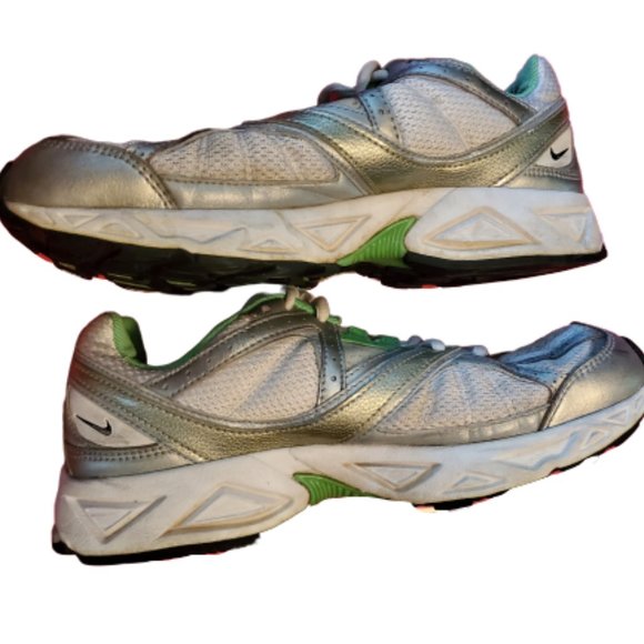 Nike Air ‘N'Sight’ Running Shoes Silver Green 8 - Picture 7 of 11